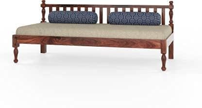 3-Seater Sheesham Sofa Cum Diwan - Walnut