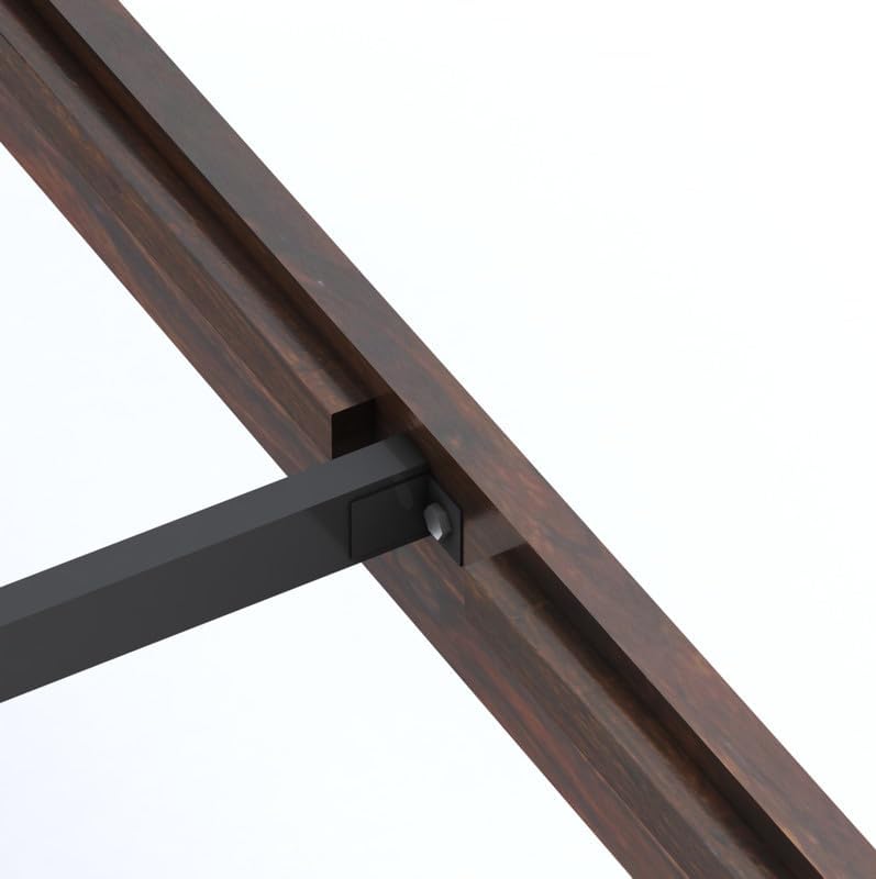 Solid Sheesham Wood King Size Bed | Walnut Finish