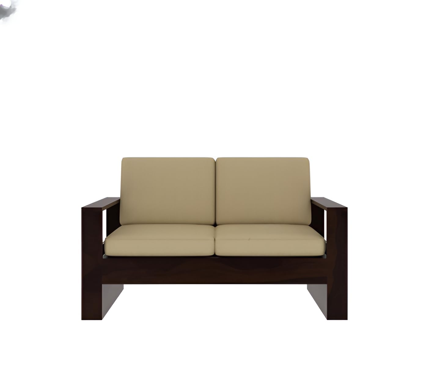 Luxurious 2-Seater Sheesham Wood Sofa for Livingroom