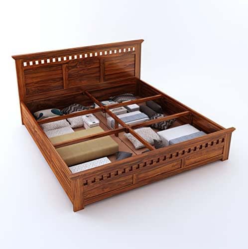 Solid Sheesham Wood King Size  Bed For Bedroom