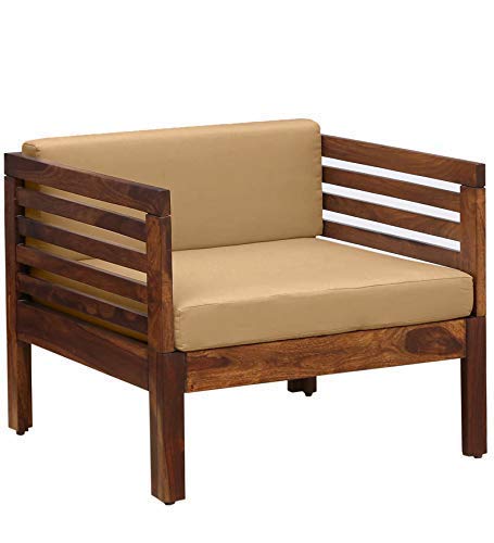 Solid Sheesham 1-Seater Sofa Armchair