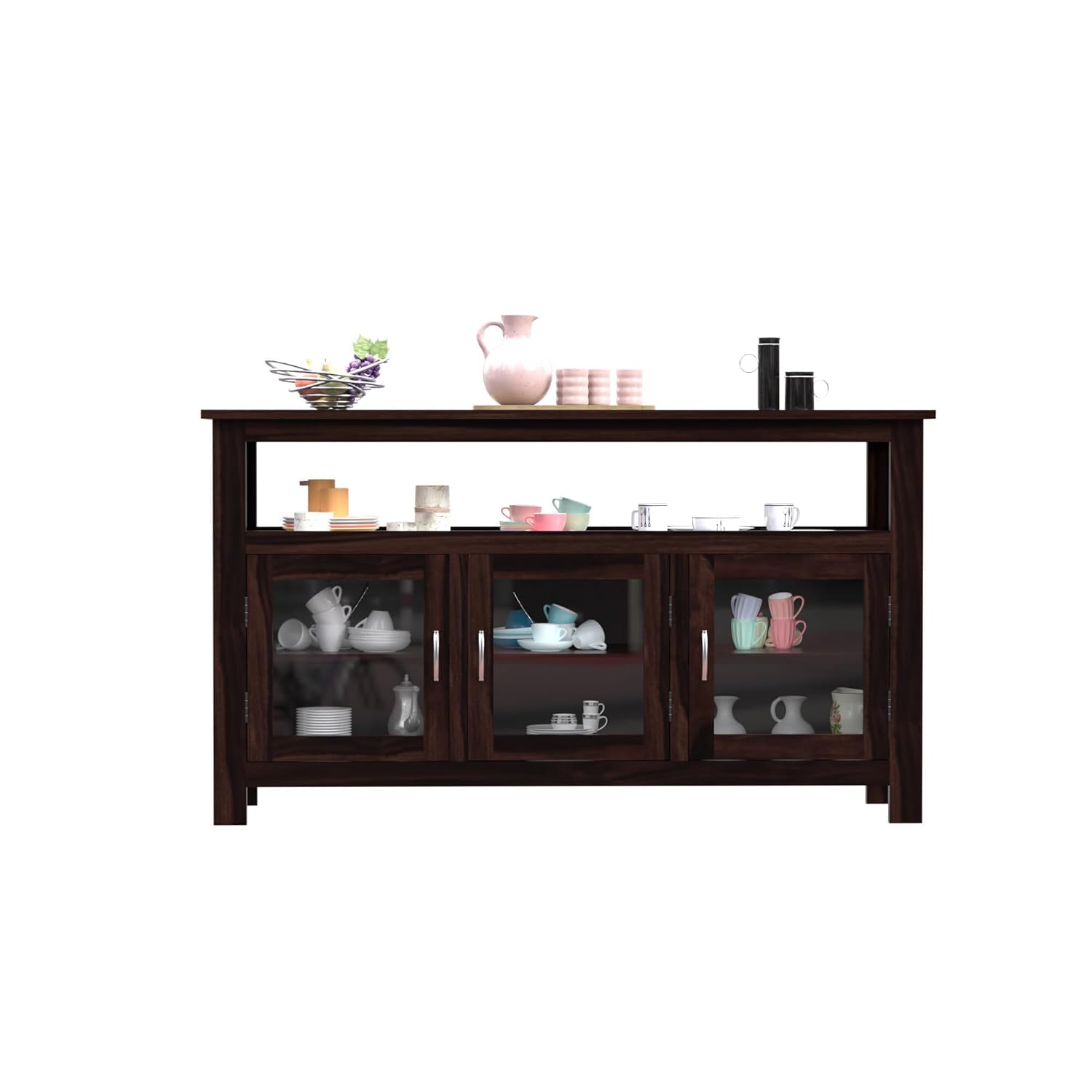 Wooden Kitchen Cabinet & Crockery Unit For Kitchen