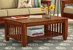 Sheesham Center Coffee Table with Storage