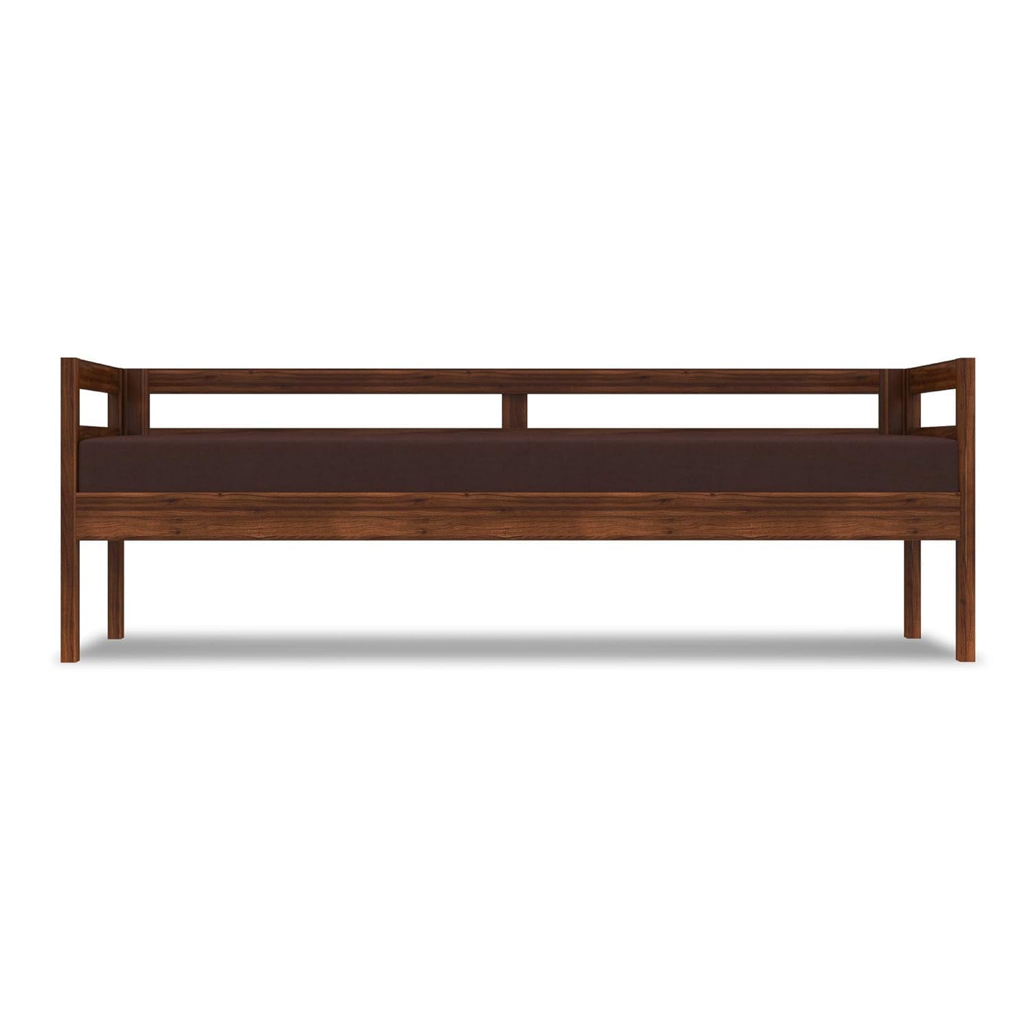 Solid Sheesham Wood Living Room Sofa - Natural Finish