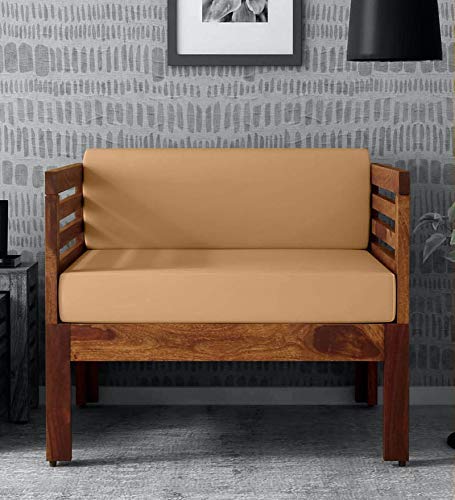 Solid Sheesham 1-Seater Sofa Armchair