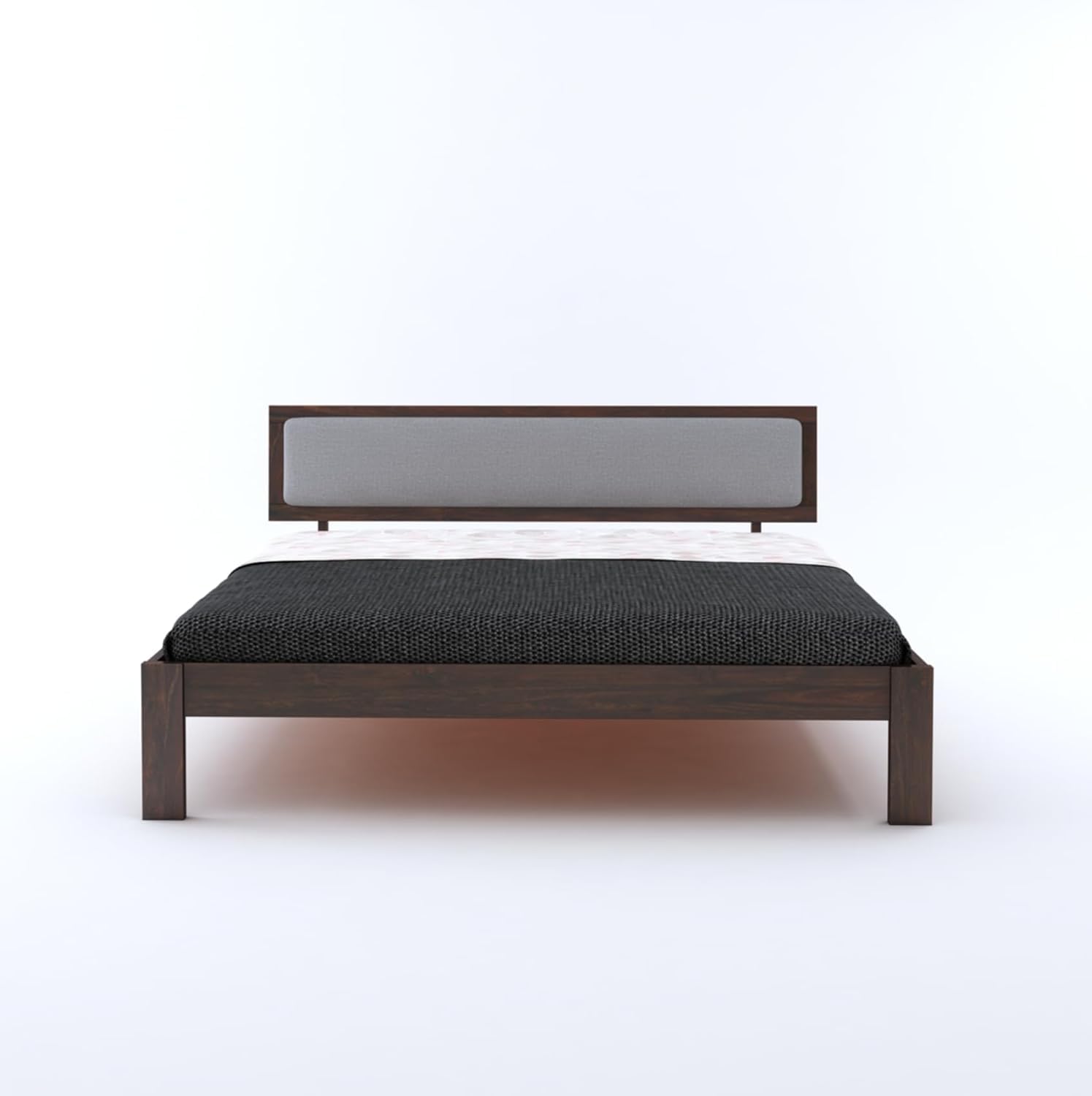 Solid Sheesham Wood Queen Bed  For Bedroom