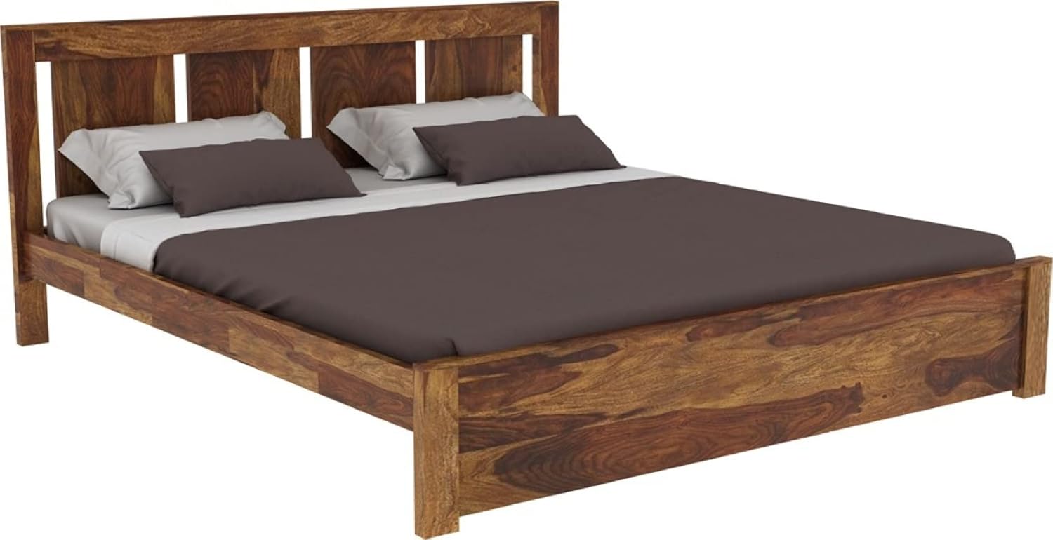 Solid Sheesham Wood Queen Size  Bed For Bedroom