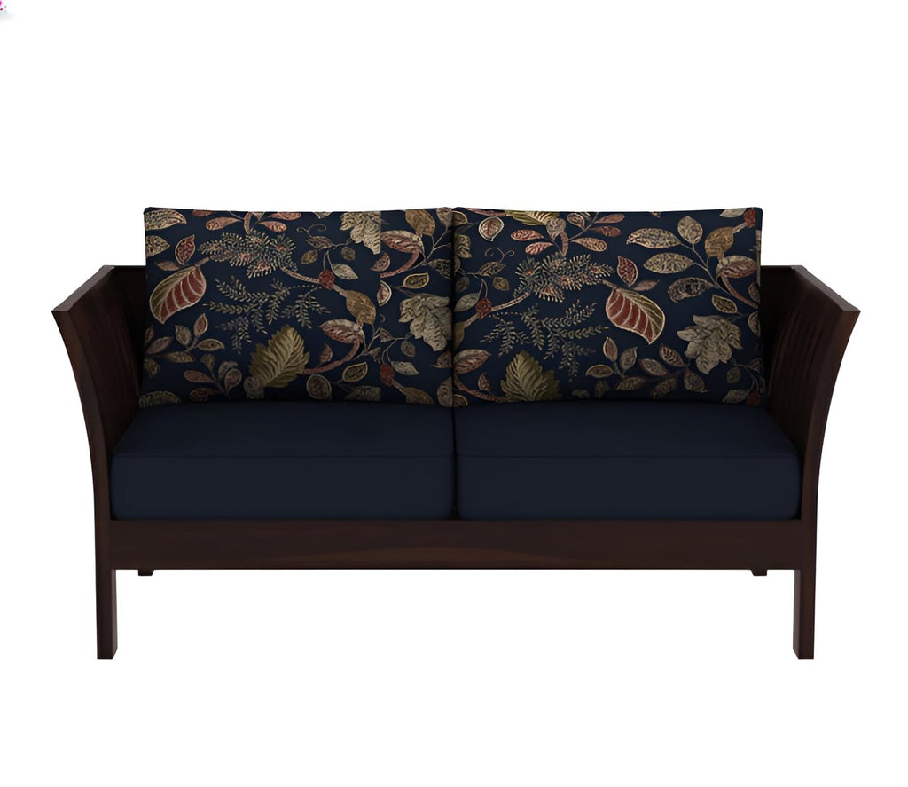 Solid Sheesham Wood 2-Seater Sofa for Living Room