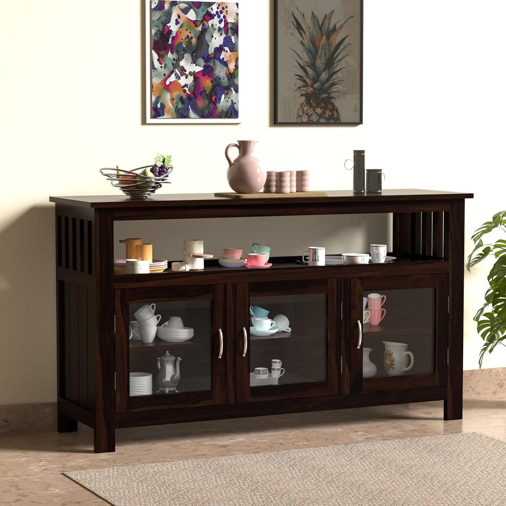 Wooden Kitchen Cabinet & Crockery Unit For Kitchen